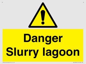 Danger Slurry lagoon